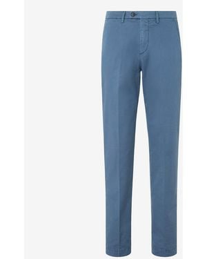 Corneliani Garment-Dyed Air Force Gabardine Pants - Blue