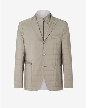 Corneliani Light Jacket With Water-Repellent Inner Vest - Grey