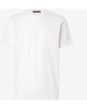 Corneliani Crew Neck Stretch Cotton Jersey T-Shirt - White