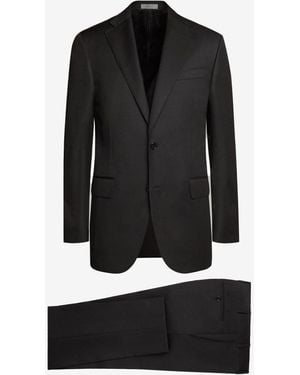 Corneliani Lined Wool Suit - Black