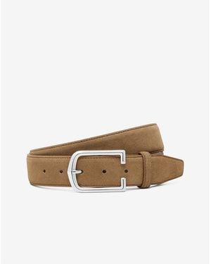 Corneliani Light Suede Belt - Brown