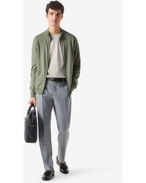 Corneliani Melange 120's Stretch Wool Trousers - Grey