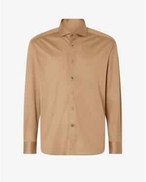 Corneliani Light Jersey Shirt - Natural