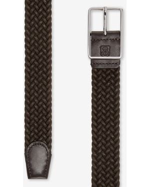 Corneliani Waxed Cotton Belt - Brown