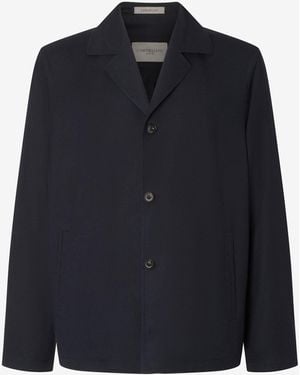 Corneliani 160's Wool Overshirt - Blue
