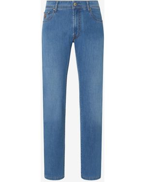 Corneliani Light Stretch Denim 5-Pocket Trousers - Blue