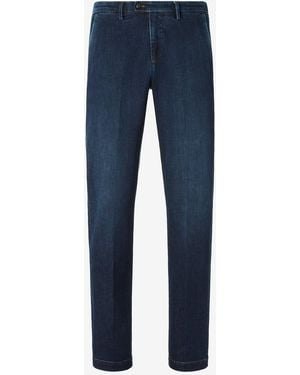 Corneliani Denim Chino Trousers - Blue