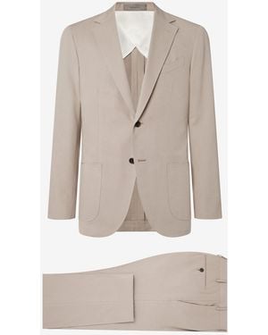 Corneliani Cotton, Cashmere And Silk Suit - Natural