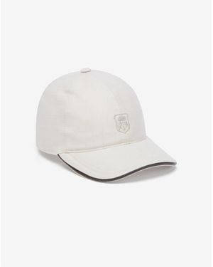 Corneliani Wool, Linen And Silk Baseball Cap - White