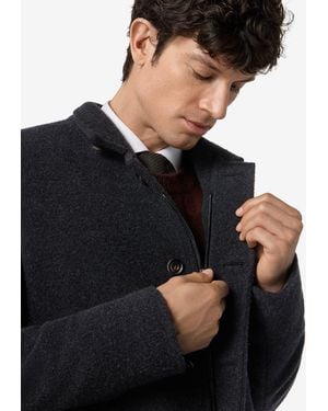 Corneliani Anthracite Melange Pure Wool Jacket - Black