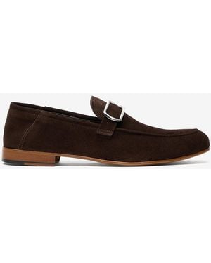 Corneliani Suede Loafers - White
