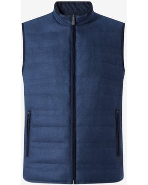 Corneliani Reversible Padded Gilet - Blue