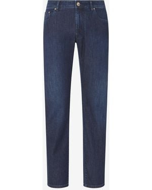 Corneliani Stretch Denim 5-Pocket Trousers - Blue