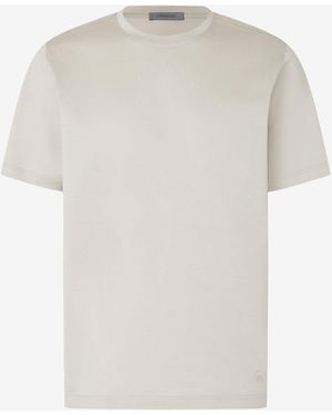 Corneliani Crew Neck Pure Cotton T-Shirt - White