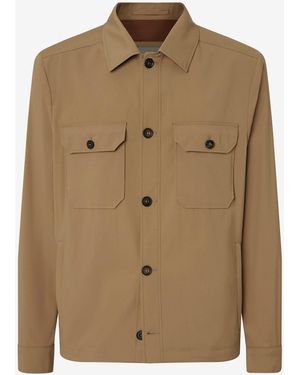 Corneliani Technical Wool Overshirt - Natural
