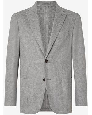 Corneliani Cashmere And Silk Jacket - Gray