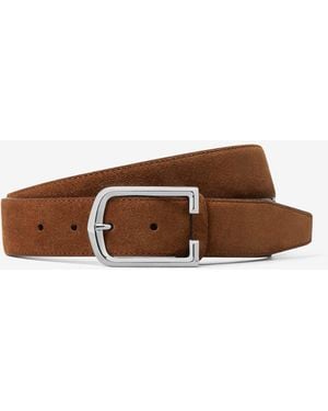 Corneliani Dark Suede Belt - Brown