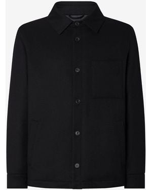 Corneliani Flannel Overshirt - Black