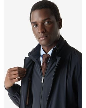 Corneliani Stretch Technical Fabric Jacket With Inner Vest - Blue