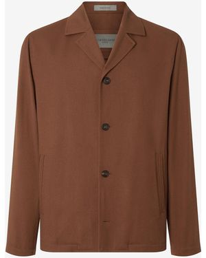 Corneliani Ultra Fine 160's Wool Overshirt - Brown