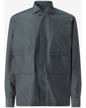 Corneliani Cotton Blend Shirt - Grey