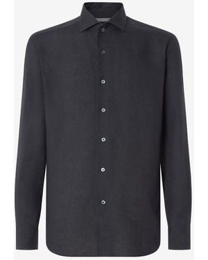 Corneliani Pure Linen Shirt - Blue