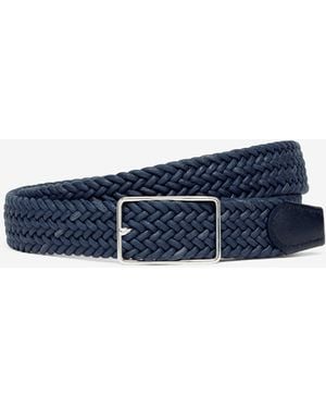 Corneliani Waxed Cotton Belt - Blue