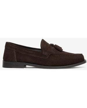 Corneliani Loafers With Suede Tassels - White