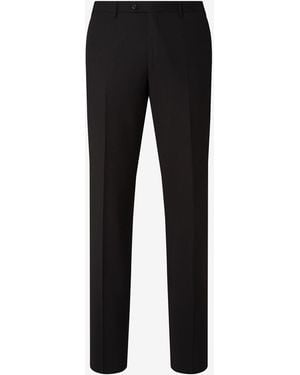 Corneliani Stretch Wool Bengaline Pants - Black