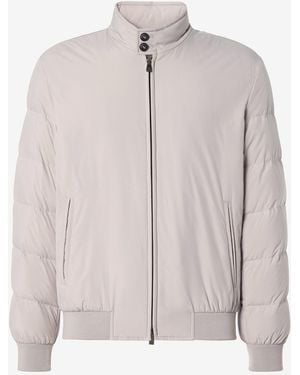 Corneliani Real Down Padded Bomber Jacket - Gray
