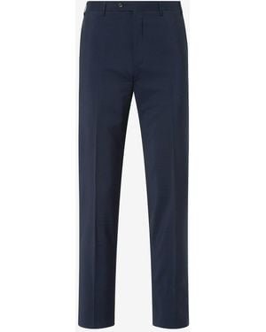 Corneliani Wool And Mohair Trousers - Blue