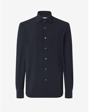 Corneliani Camicia Nera - Blu