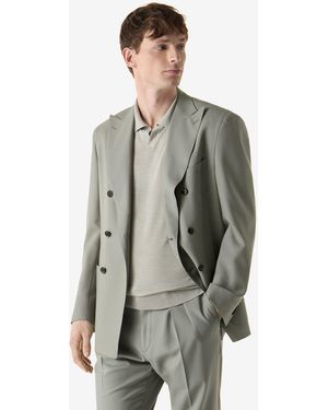 Corneliani Sage Natural Stretch Wool Suit - Grey