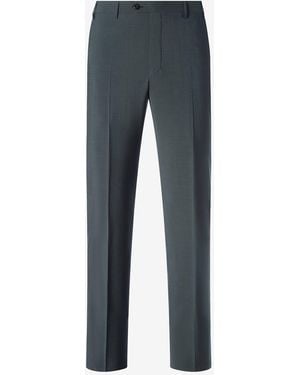 Corneliani Wool And Mohair Trousers - Blue
