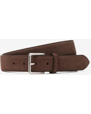 Corneliani Dark Nabuk Belt - Brown