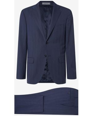 Corneliani 150's Wool Twill Suit - Blue