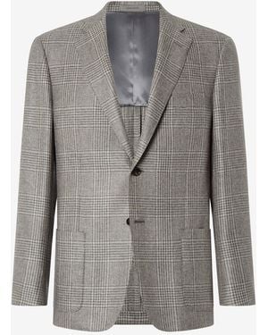 Corneliani Giacca Grigio Mélanges Principe Di Galles