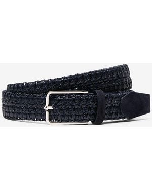 Corneliani Woven Belt - Blue