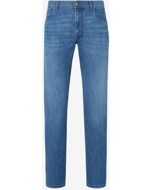 Corneliani 7.2 O.Z. Stretch Denim Jeans - Blue