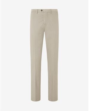 Corneliani Light Garment-Dyed Gabardine Trousers - Natural