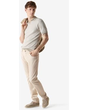 Corneliani Garment-Dyed Stretch Cotton Jeans - Natural