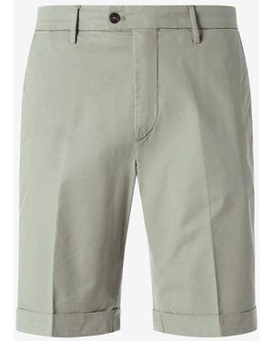 Corneliani Garment-Dyed Light Gabardine Bermuda Shorts - Green