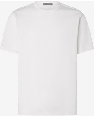 Corneliani Crew Neck Pure Cotton T-Shirt - White