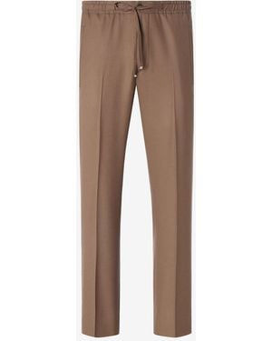 Corneliani Pure Wool Trousers - Brown