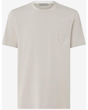 Corneliani Crew Neck Stretch Jersey T-Shirt - White