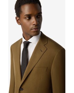 Corneliani Tobacco Super 160's Wool Flannel Suit - Brown