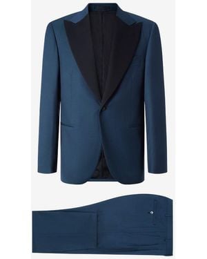 Corneliani Octane Pure Wool Tuxedo - Blue