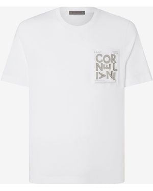 Corneliani Crew Neck Cotton Jersey T-Shirt - White