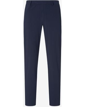 Corneliani Dark Technical Wool Fabric Chinos - Blue