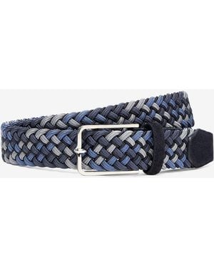 Corneliani Weaved Belt - Blue
